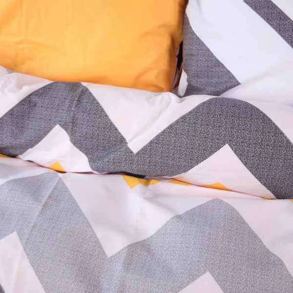 Фото - Комплект постільної білизни MirSon 2 x 143x210 см 17-0829 Zigzag Ornament Ranforce Elite (2200011566030)